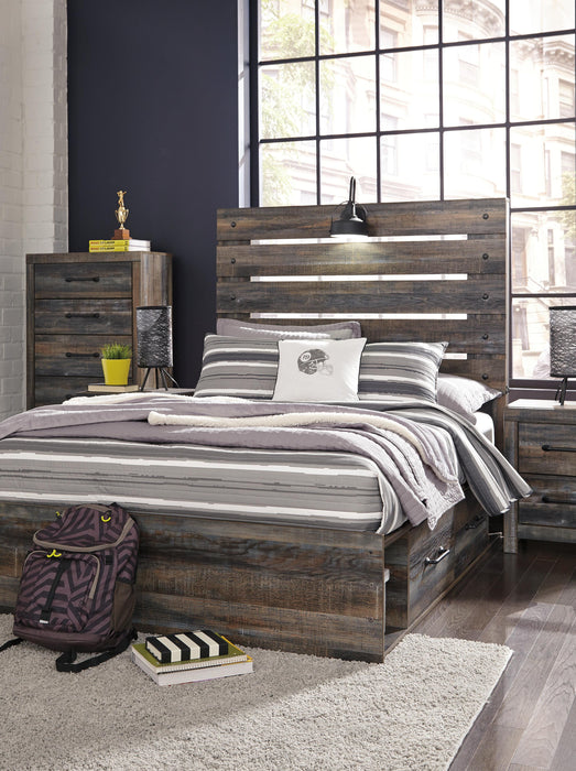Drystan Multi Drystan Full Panel Bed with 2 Storage Drawers