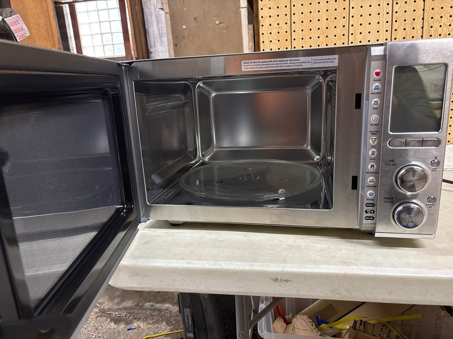 Breville - the Smooth Wave 1.2 Cu. Ft. Microwave - Stainless Steel - open_box