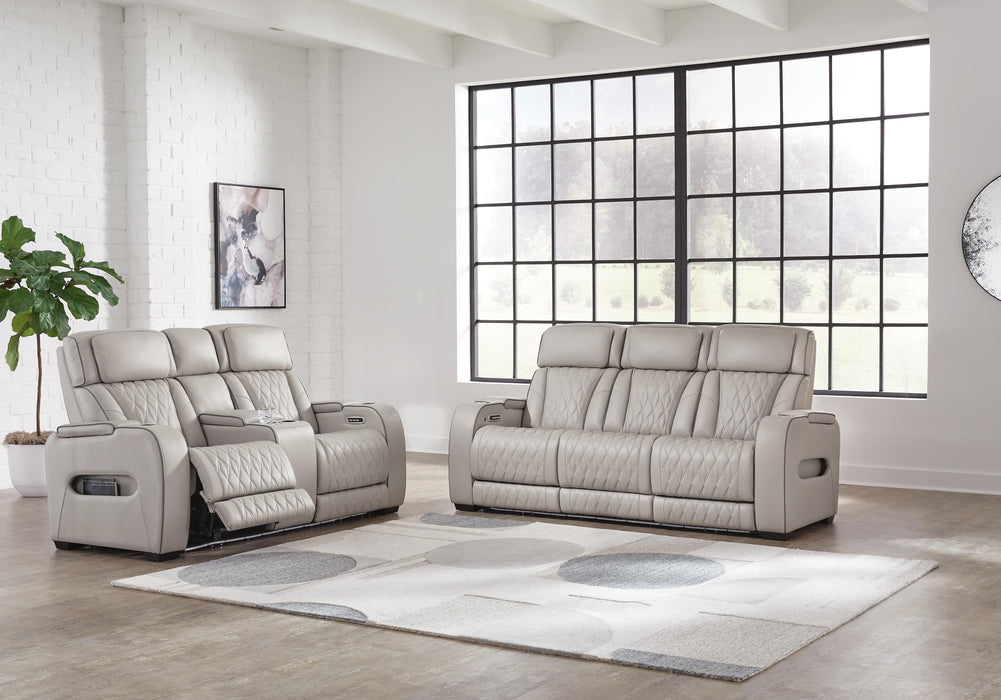 Boyington Gray Boyington Sofa and Loveseat