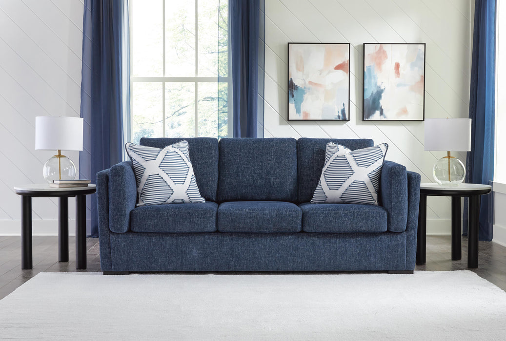 Evansley Navy Sofa