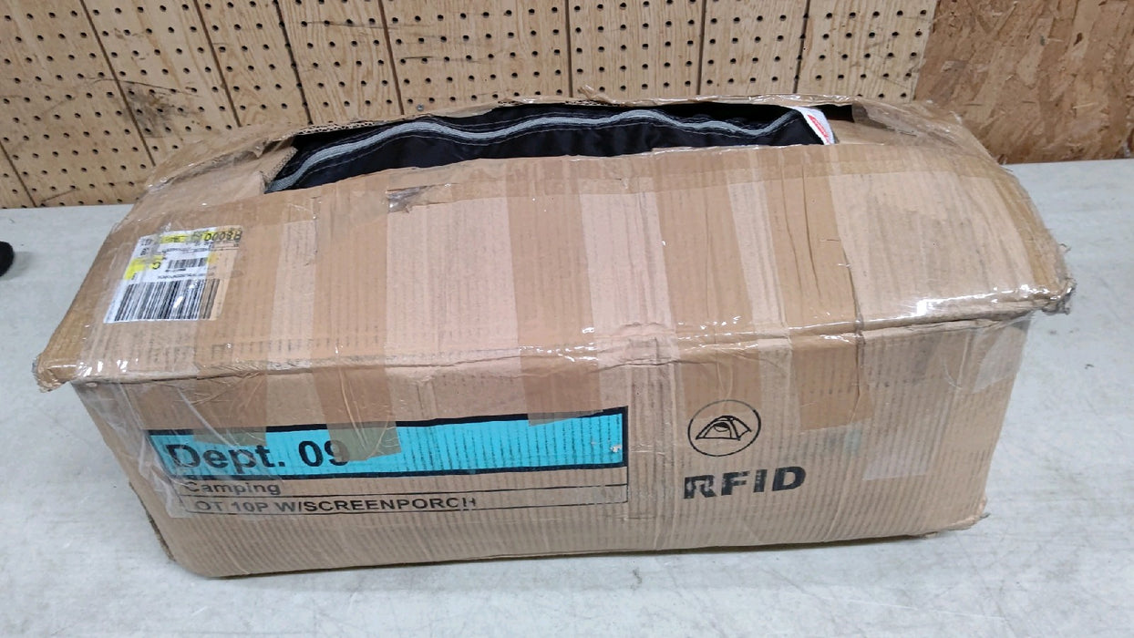 Ozark Trail 10-Person Dome Tent with Screen Porch – 3-Room Family Camping Tent with Weather Protection - used_good