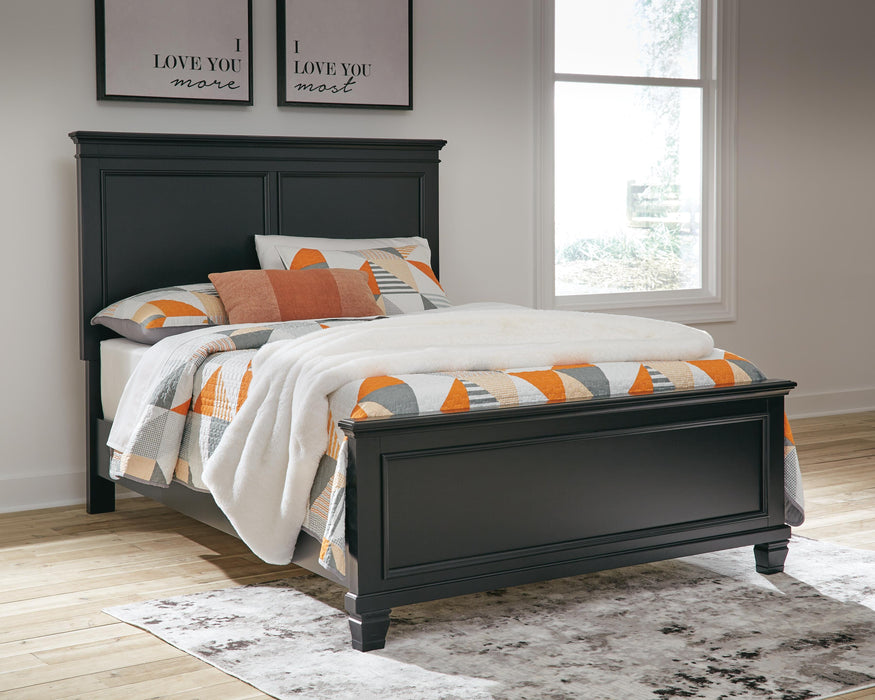 Lanolee Black Lanolee Full Panel Bed