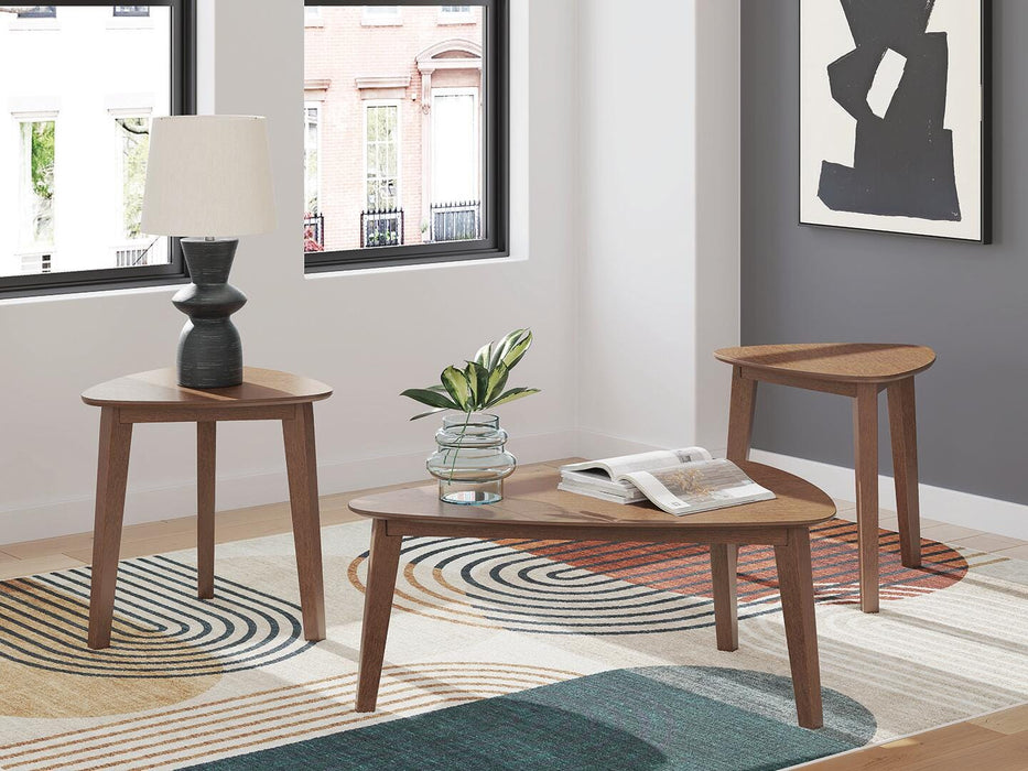 Lyncott Brown Occasional Table Set (3/CN)