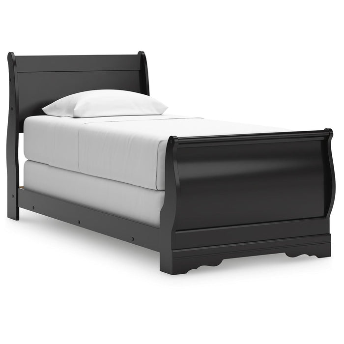 Huey Vineyard Black Huey Vineyard Twin Sleigh Bed