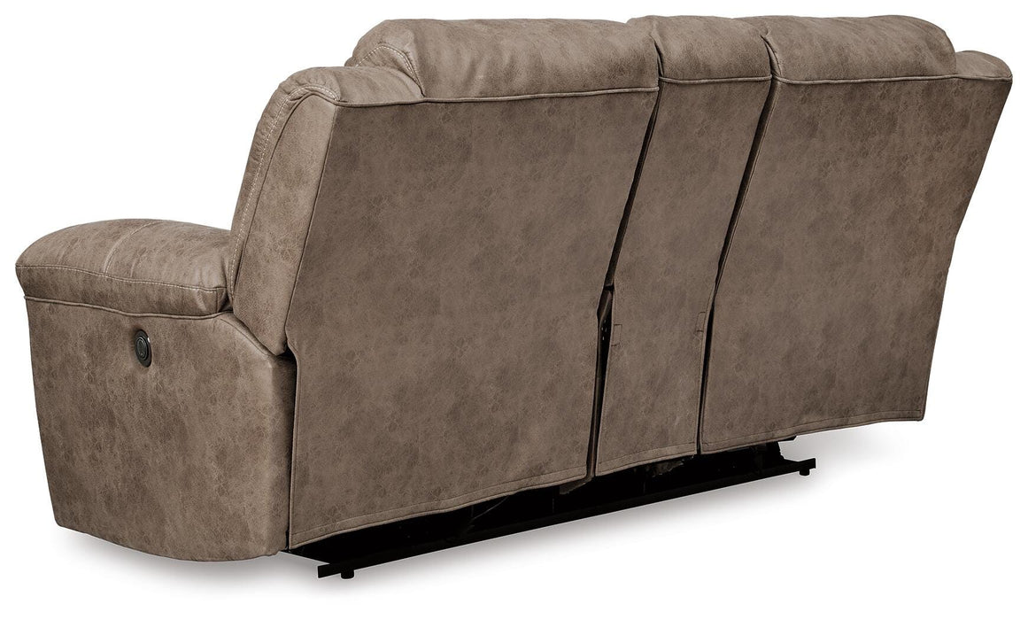 Stoneland Fossil Stoneland Reclining Loveseat with Console