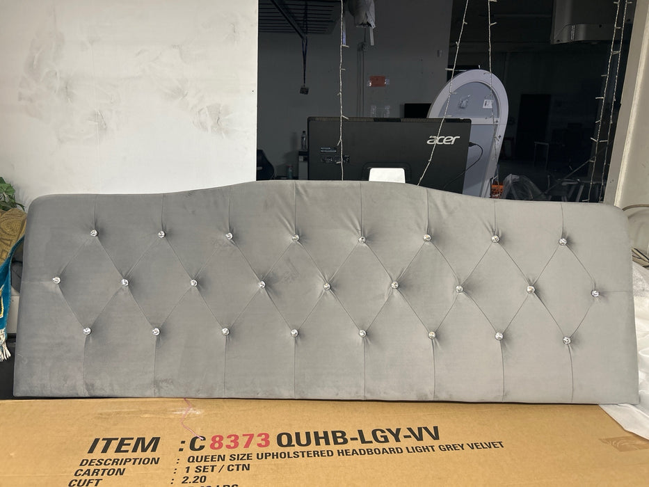 queen Chalet Posh Upholstered Headboard - new