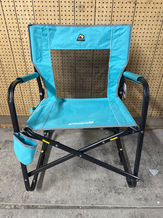 GCI Outdoor Freestyle Rocker Foldable Rocking Camp Chair, Seafoam - new