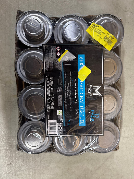 Member's Mark 6-Hour Safe Heat Chafing Fuel with PowerPad, 12 ct. - open_box