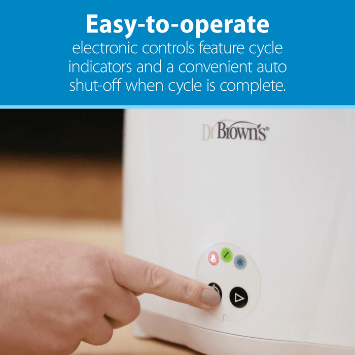 Dr. Brown's Deluxe Electric Sterilizer for Baby Bottles, Nipples, & Other Baby Essentials, BPA Free - new