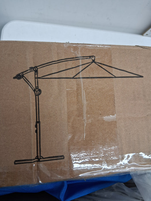 9x12FT Offset Cantilever Umbrella - Rectangular Patio Garden Shade