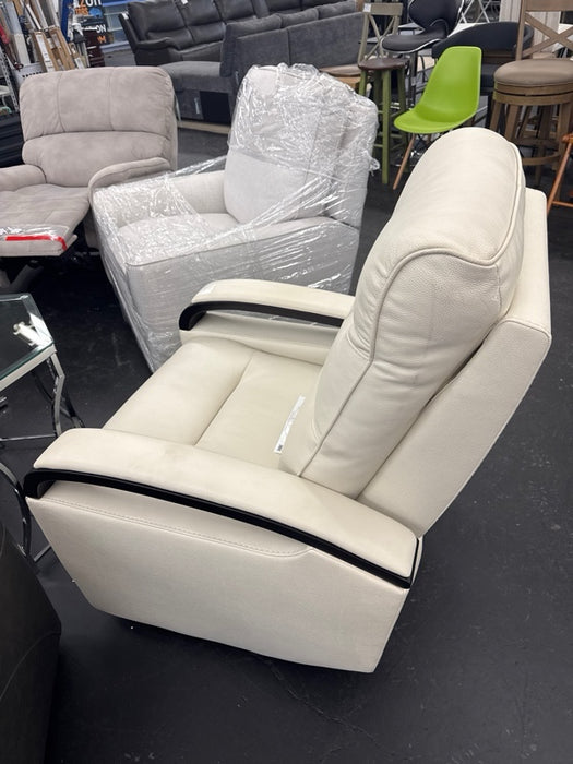 Canmore Leather Power Recliner with Power Headrest - new