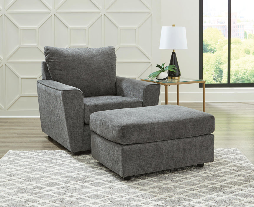 Stairatt Gravel Stairatt Chair and Ottoman