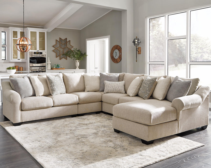 Carnaby Linen Carnaby 5-Piece Sectional with Chaise