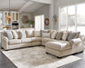 Carnaby Linen Carnaby 5-Piece Sectional with Chaise
