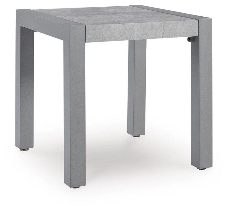 Moonlight View Gray Square End Table