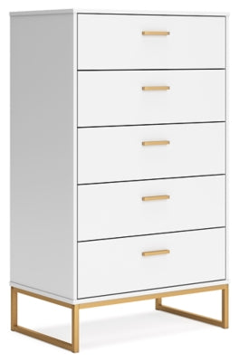 Socalle Two-tone Five Drawer Chest