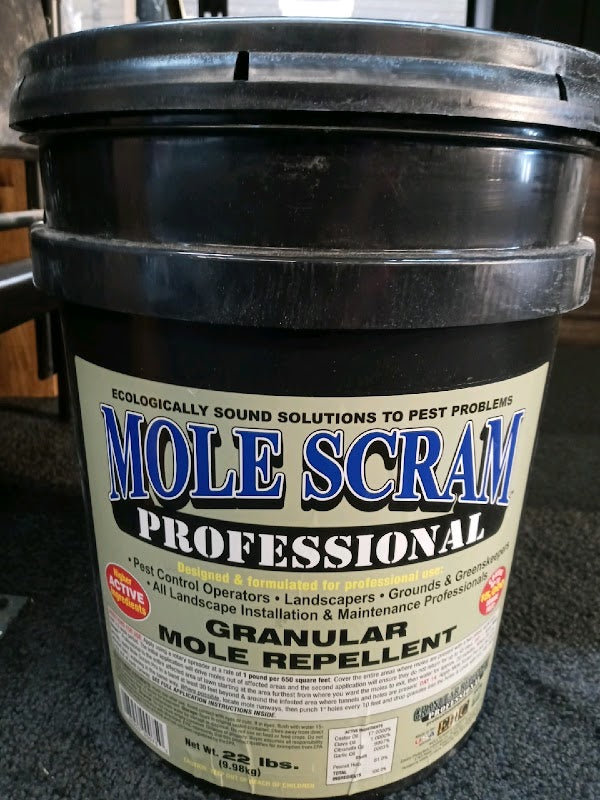 EPIC Mole Scram Professional 22 Lbs Organic Mole Repellent Covers 16;500 Sq Ft Moles - new