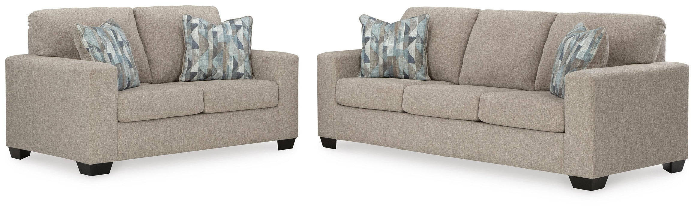 Deltona Parchment Deltona Sofa and Loveseat