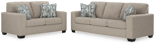 Deltona Parchment Deltona Sofa and Loveseat