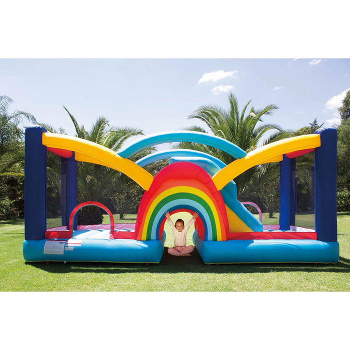 My 1st Jump N Play Rainbow Bounce House - use_like_new