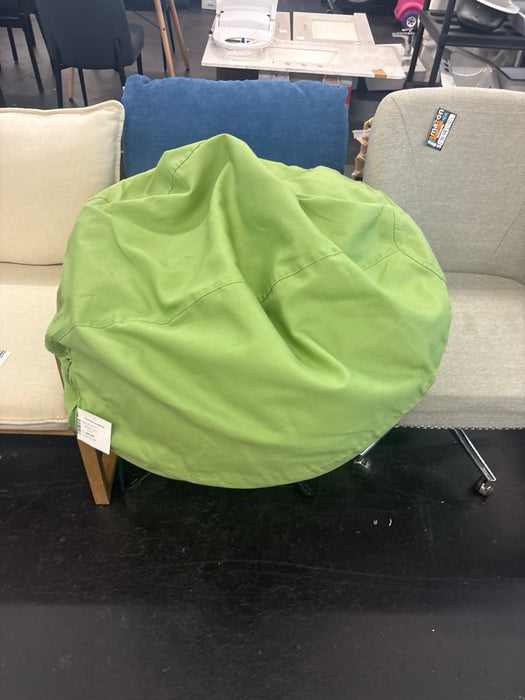 Flash Furniture Dillon Small Bean Bag Chair for Kids and Teens, Foam-Filled Beanbag Chair with Machine Washable Cover, Green - new
