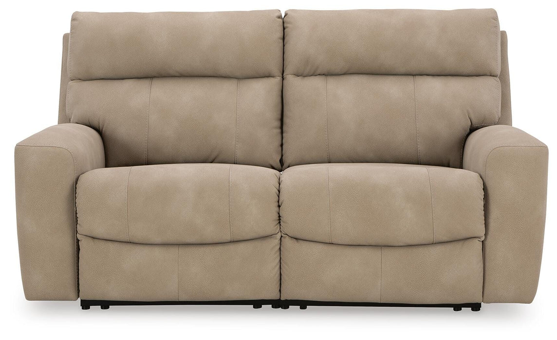 Next-Gen Durapella Sand Next-Gen Durapella 2-Piece Power Reclining Sectional Loveseat