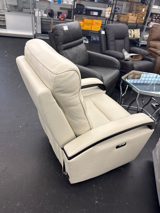Canmore Leather Power Recliner with Power Headrest - new