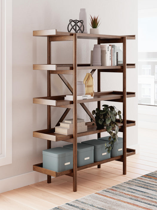 Lyncott Brown Bookcase