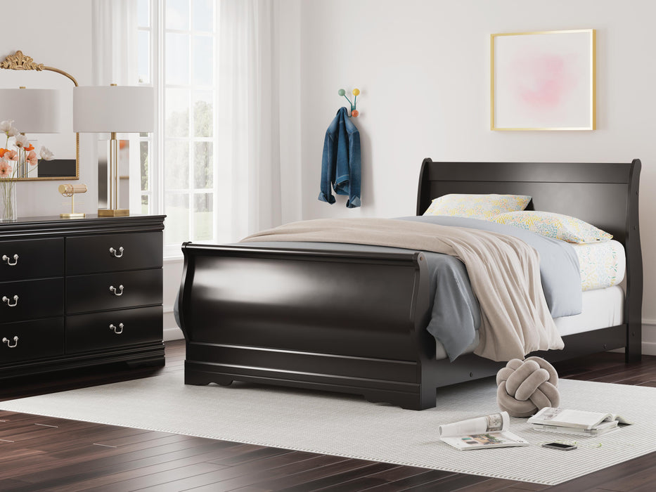 Huey Vineyard Black Huey Vineyard Full Sleigh Bed