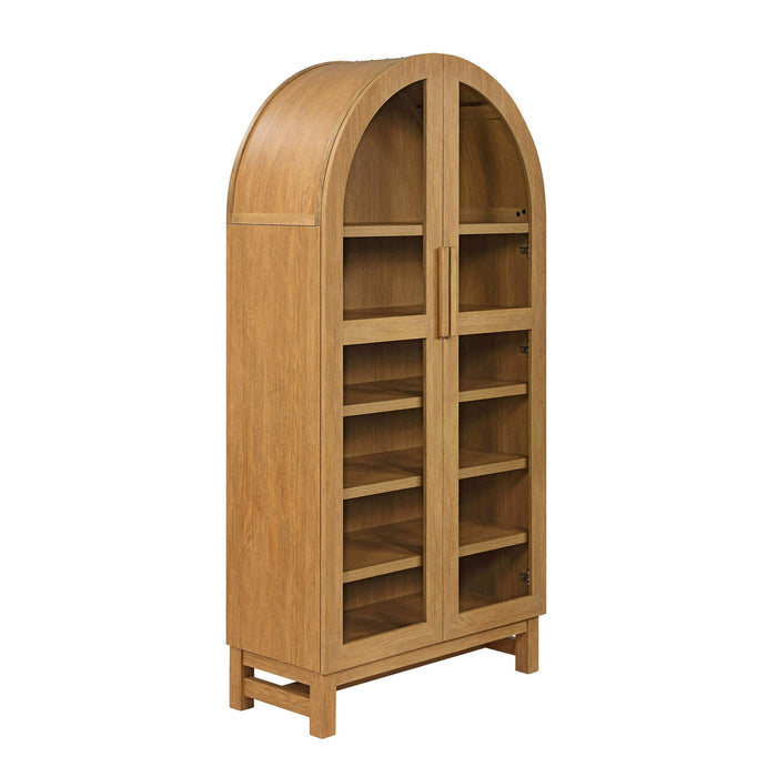 Better Homes & Gardens Juliet Arch Cabinet, Light Honey Finish - new