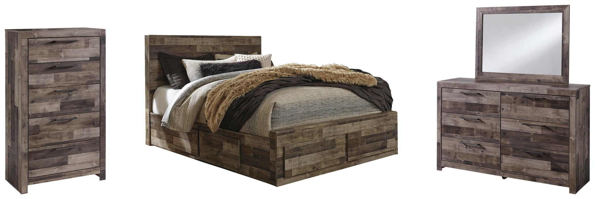 Derekson Multi Gray Bedroom Collection