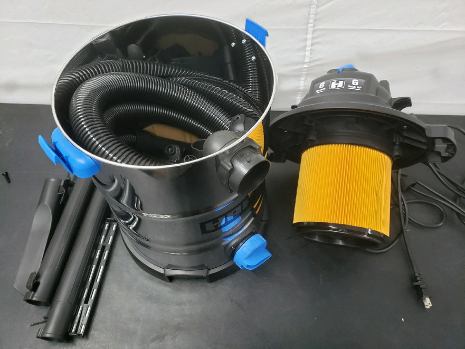 HART VOC812SF 3703 8 Gallon 6 Peak HP Stainless Steel Wet/Dry Vacuum - new