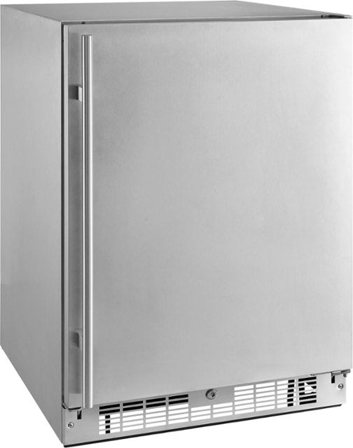 Insignia™ - 5.4 Cu. Ft. Indoor/Outdoor Mini Fridge - Stainless Steel - display_model