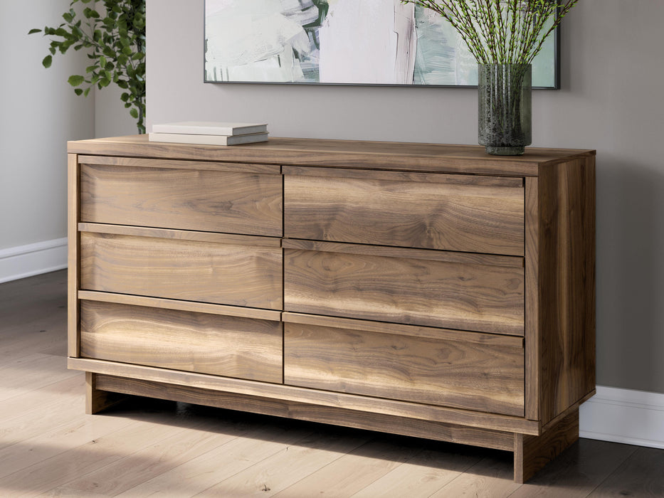 Zadilyn Brown Six Drawer Dresser