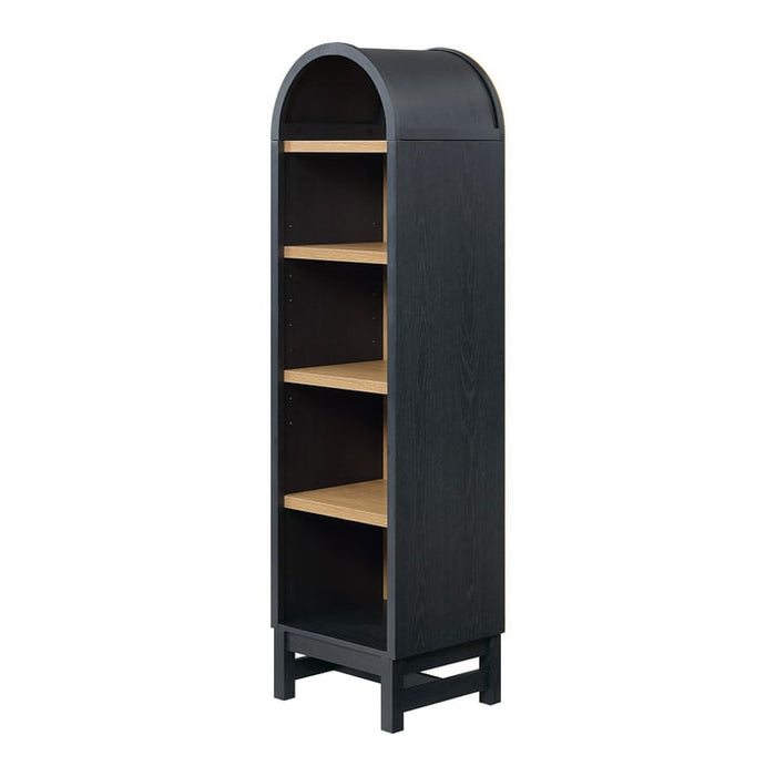 Better Homes & Gardens Juliet Narrow Arch Bookcase, Rich Black Finish - open_box