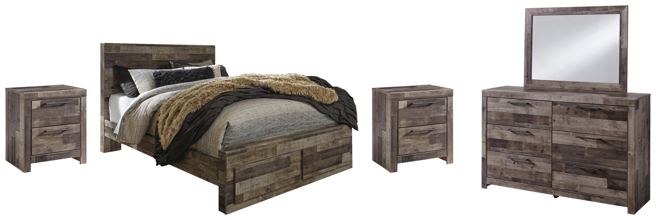 Derekson Multi Gray Bedroom Collection