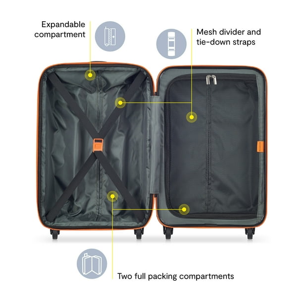 Securitech by Delsey, Patrol 28" Checked Hardside Spinner Luggage Charcoal - new