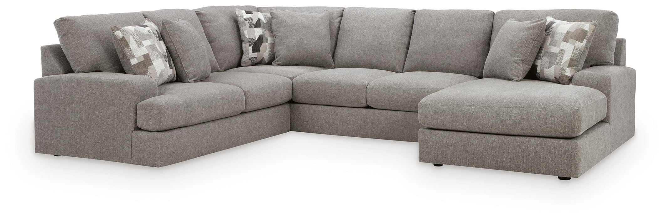 Lindon Smoke Lindon 3-Piece Sectional with Chaise