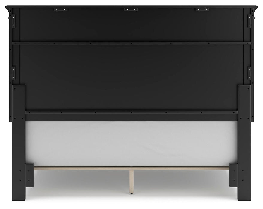 Lanolee Black Lanolee Queen Panel Bed