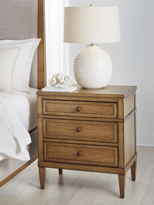 Sharlance Brown Three Drawer Night Stand