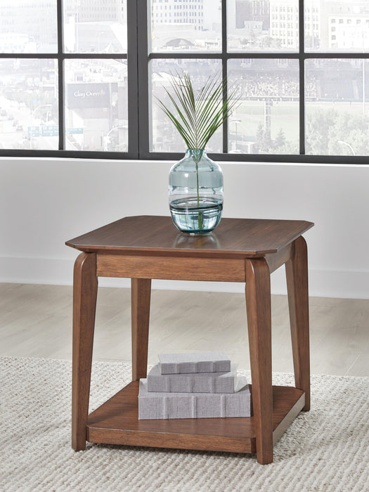 Trenmour Medium Brown Square End Table