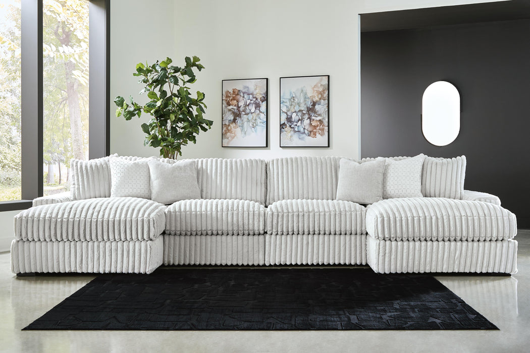 Stupendous Alloy Stupendous 4-Piece Sectional with Double Chaise