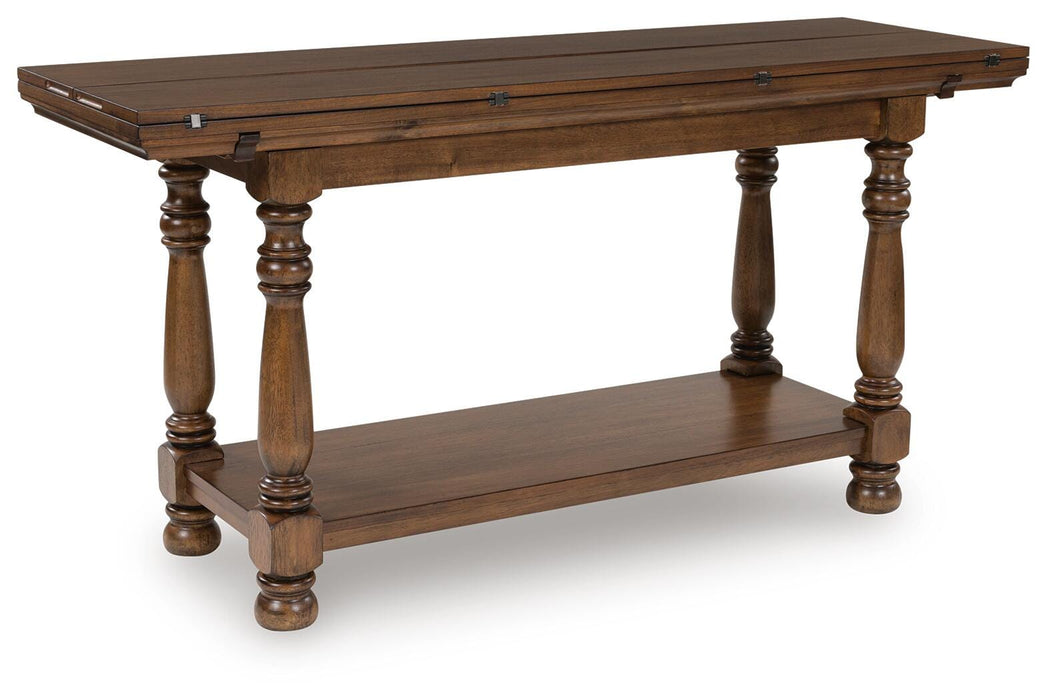 Sturlayne Brown Flip Top Sofa Table