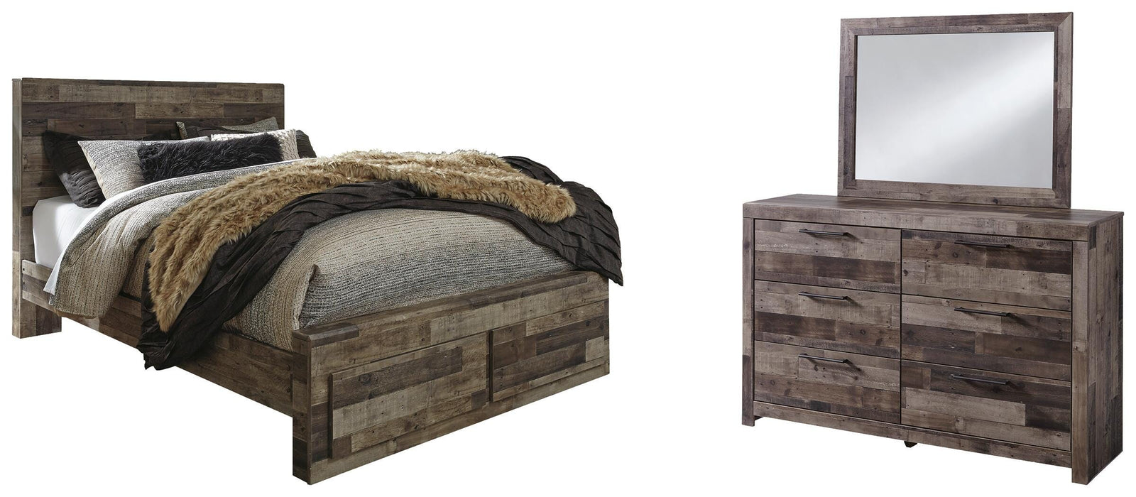 Derekson Multi Gray Bedroom Collection