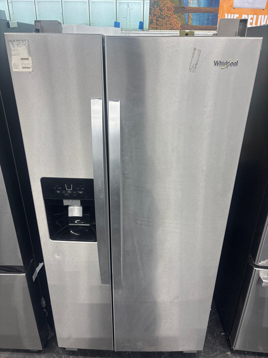 Whirlpool - 21 Cu. Ft. Side-by-Side Refrigerator with LED Interior Lighting - Stainless Steel - use_like_new