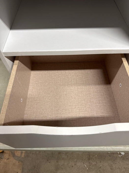 Build Your Own Furniture Kids Nightstand with Drawer, White - open_box