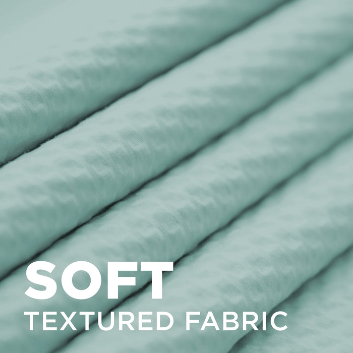 Mainstays Classic Mint Water-Repellent Embossed Microfiber Fabric Shower Liner, 70" x 72" - new