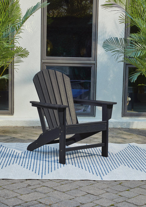 Sundown Treasure Black Adirondack Chair