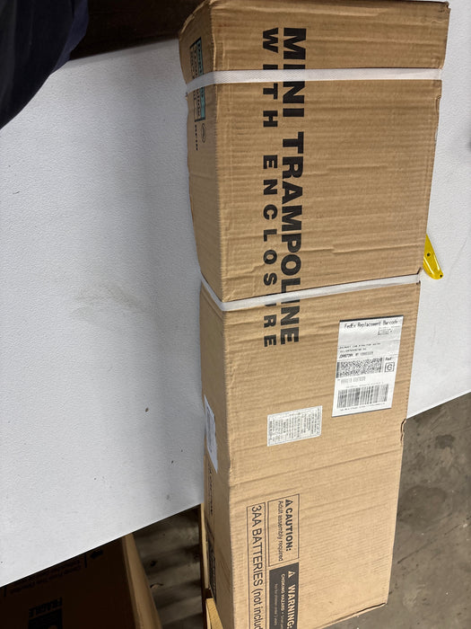 Skywalker Trampolines 55-Inch Bounce-N-Learn Trampoline, with Enclosure and Sound, Stomping Dinosaur - open_box