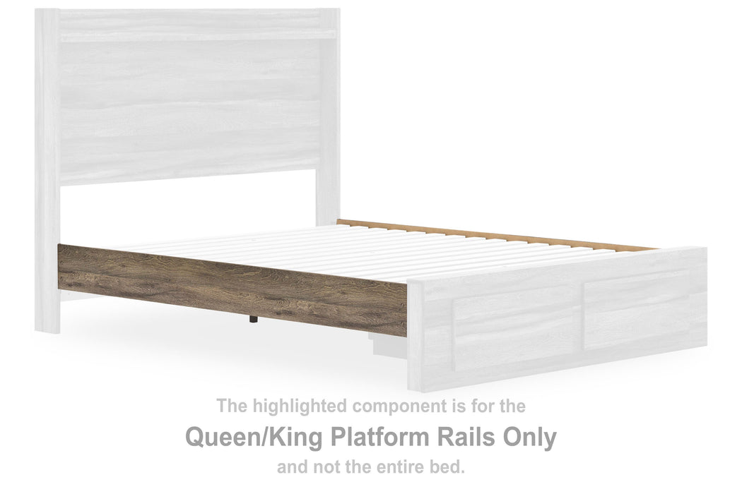Baystorm Brown Queen/King Platform Rails
